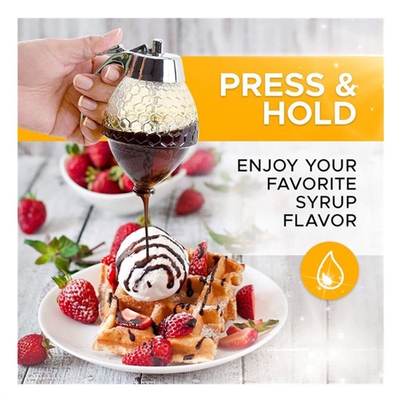 Glass Honeycomb Honey Dripper w base reservoir - Picture 5 of 14